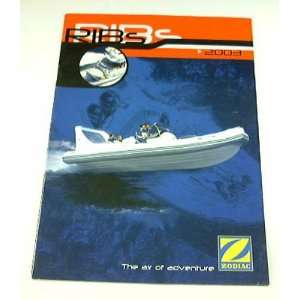  2003 03 RIBS Zodiac Boat BROCHURE Eclipse ProJet Pro 