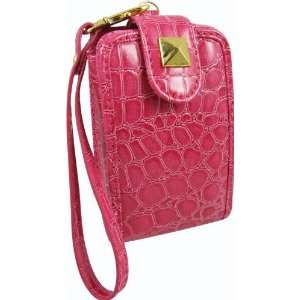  Pink Croc Cell Phone Case Cover with Wristlet  Universal 