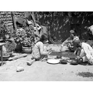  People Preparing Food, Kashgar, Western China Stretched 