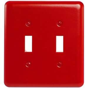  Red Steel   2 Toggle Wallplate   CLEARANCE SALE
