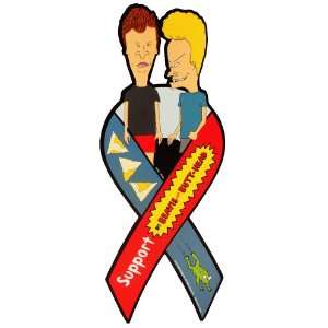  Support Beavis And Butthead Offical Ribbon Magnet 