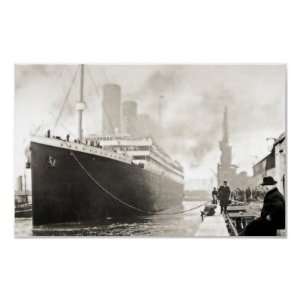  RMS Titanic Departs Southampton Print