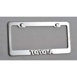  Toyota 3D License Plate Frame Chrome New Automotive