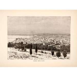  1893 Wood Engraving (Photoxylograph) View Bona Algeria Annaba 