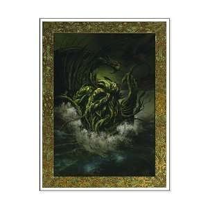  Cthulhu Rising Cthulhu Large Poster by  