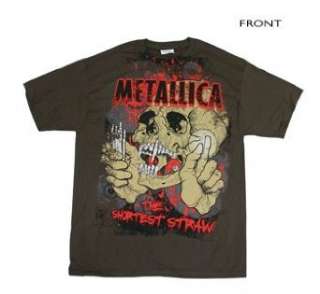 Metallica   Brown Straw T Shirt Clothing