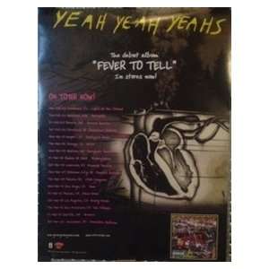  Yeah Yeah Yeahs Fever To Tell Tour poster 