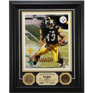 Pittsburgh Steelers #43 Troy Polamalu 24kt Gold Coin Player Photomint
