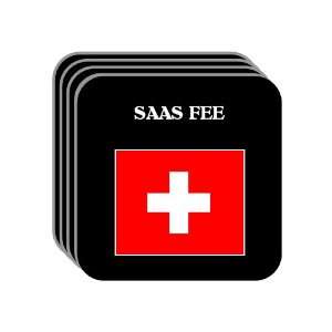  Switzerland   SAAS FEE Set of 4 Mini Mousepad Coasters 