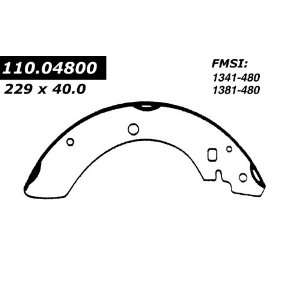  Centric Parts, 111.04800, Centric Brake Shoes Automotive