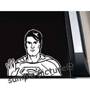 Superman Waving Cartoon Car Window Vinyl Decal Sticker  SW0506  5L x 
