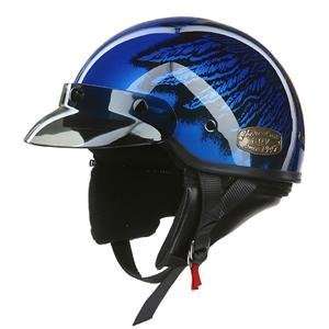  AGV Thunder Half Helmet   Small/Blue Eagle Automotive