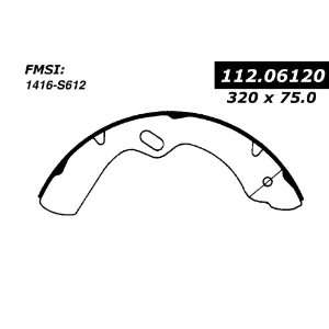  Centric Parts, 112.06120, Riveted Brake Shoes Automotive