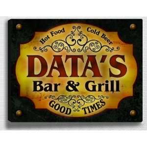  Datas Bar & Grill 14 x 11 Collectible Stretched 