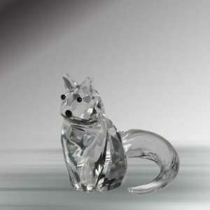  Crystal Cat Figurine, 1.75 Inches, Handcrafted