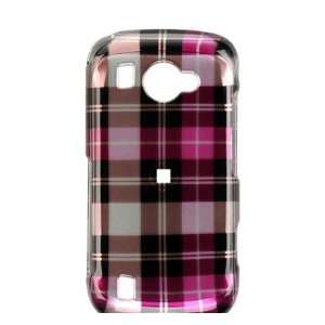  Pink Check Design Hard Accessory Faceplate Case Cover for 