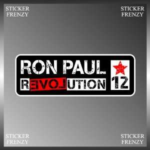 Ron Paul Revolution Presidential Election Vinyl Decal Bumper Sticker 3 