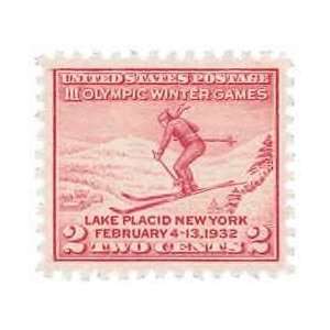  1932 U.S. 2 Cents Third Olympic Winter Games #716 stamp 