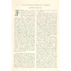   Pilgrim Press in Leyden Printing Gutenberg William Ames Plantin Museum