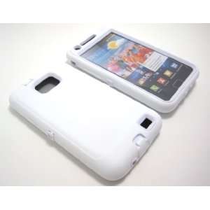 Cell Nerds Ultimate Dual Protection Case Cover, White Silicone and 