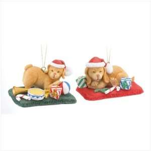  Christmas Puppies Ornaments