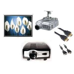  5 PCs 1080p Home Theater Projector Bundle with 120 Manual 
