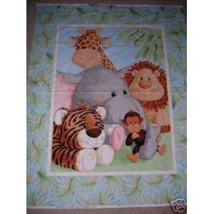  Jungle Babies Animal Quilt Panel Patty Reed Office 