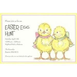  Easter Chicks, Custom Personalized Easter Invitation, by 