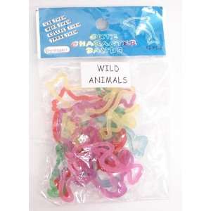   Rubber Bands Bracelets   Wild Animals (Pack of 12) 