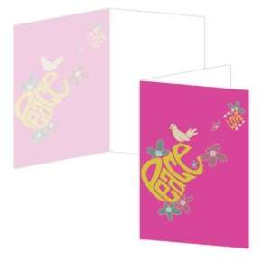  ECOeverywhere Peace and Music Boxed Card Set, 12 Cards and 