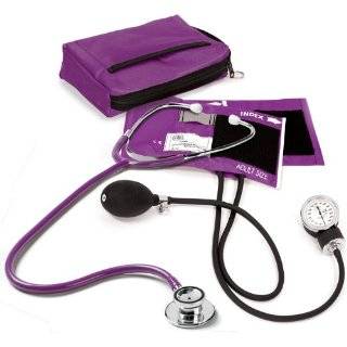 Prestige Medical Premium Aneroid Sphygmomanometer Dualhead Kit, Purple