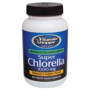  Vitamin Shoppe   Super Chlorella, 1,000 mg, 100 tablets 