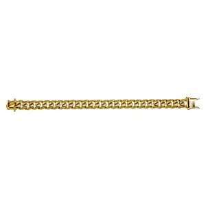  CleverEves 14Kt Gold Yellow Curb Link 12.6mm Bracelet 