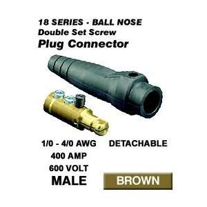  Leviton 18D24 H Male Plug, Detachable, Double Set Screw, 1 