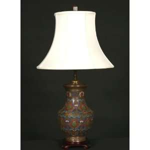    Vintage Champleve Table Lamp, c. Mid 19th Century