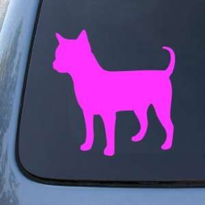     Dog   Vinyl Decal Sticker #1498  Vinyl Color Pink Automotive