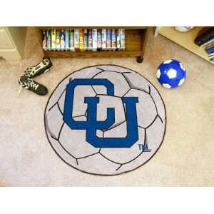   395 Columbia University Lions 29 Diameter Soccer Ball Shaped Area Rug