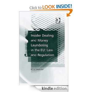 Insider Dealing and Money Laundering in the EU Law and Regulation R 