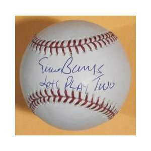   Ernie Banks Lets Play Two SIGNED Basball TRISTAR 