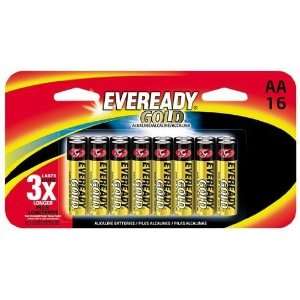  Eveready Gold A91BP 16H AA Alkaline Battery 16 per Package 