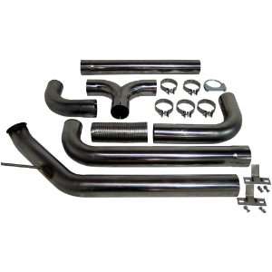   T409 Stainless Steel Turbo Back Dual Side Exhaust System Automotive