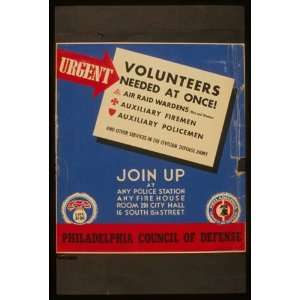  WPA Poster Urgent   volunteers needed at onceJoin up at 