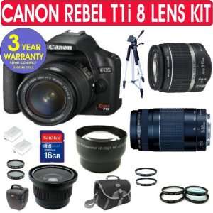 Canon T1i Digital Camera + Canon 18 55mm IS Lens + Canon 75 300mm Zoom 
