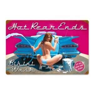  Hot Rear Ends Pin Up Vintage Metal Sign