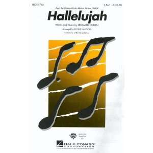  Hallelujah   2 Part Choral Sheet Music Musical 