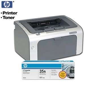  HP P1006 Printer & LaserJet CB435AD Cartridges 