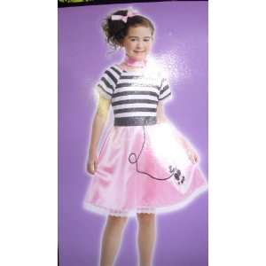  50s Girl Costume Poodle Skirt Size Medium 8 10 Toys 