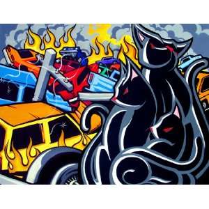 Bad Rap Metal Print Edition, Part of Roots of EVL Show By Graffiti 