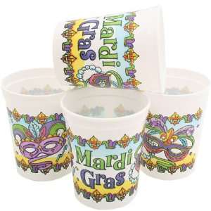  Plastic Mardi Gras Cups 