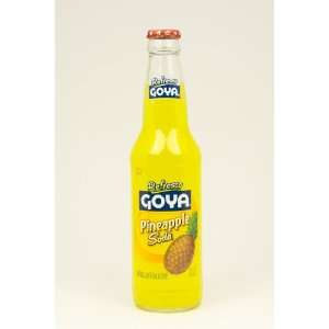 Goya Pineapple Soda 12 oz  Grocery & Gourmet Food